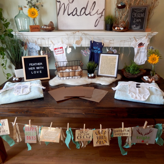 How to Host a Baby Shower Onesie Bar with Heat Transfer Vinyl!